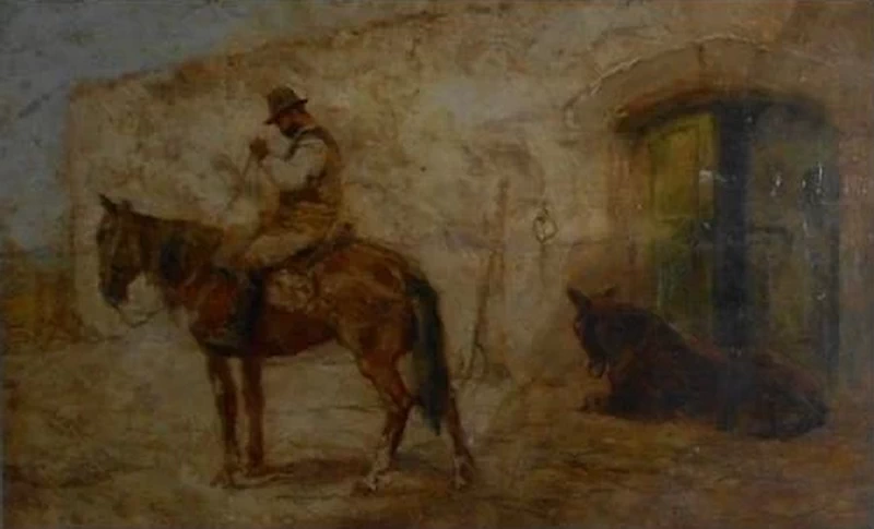 Buttero a cavallo - Pinacoteca Leonida e Albertina Repaci, Palmi